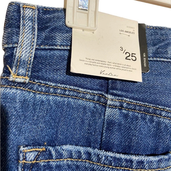 NWT KanCan MEDORA HIGH RISE 90'S SPLIT HEM STRAIGHT kc8721m Size 3 / 25 - Picture 11 of 12